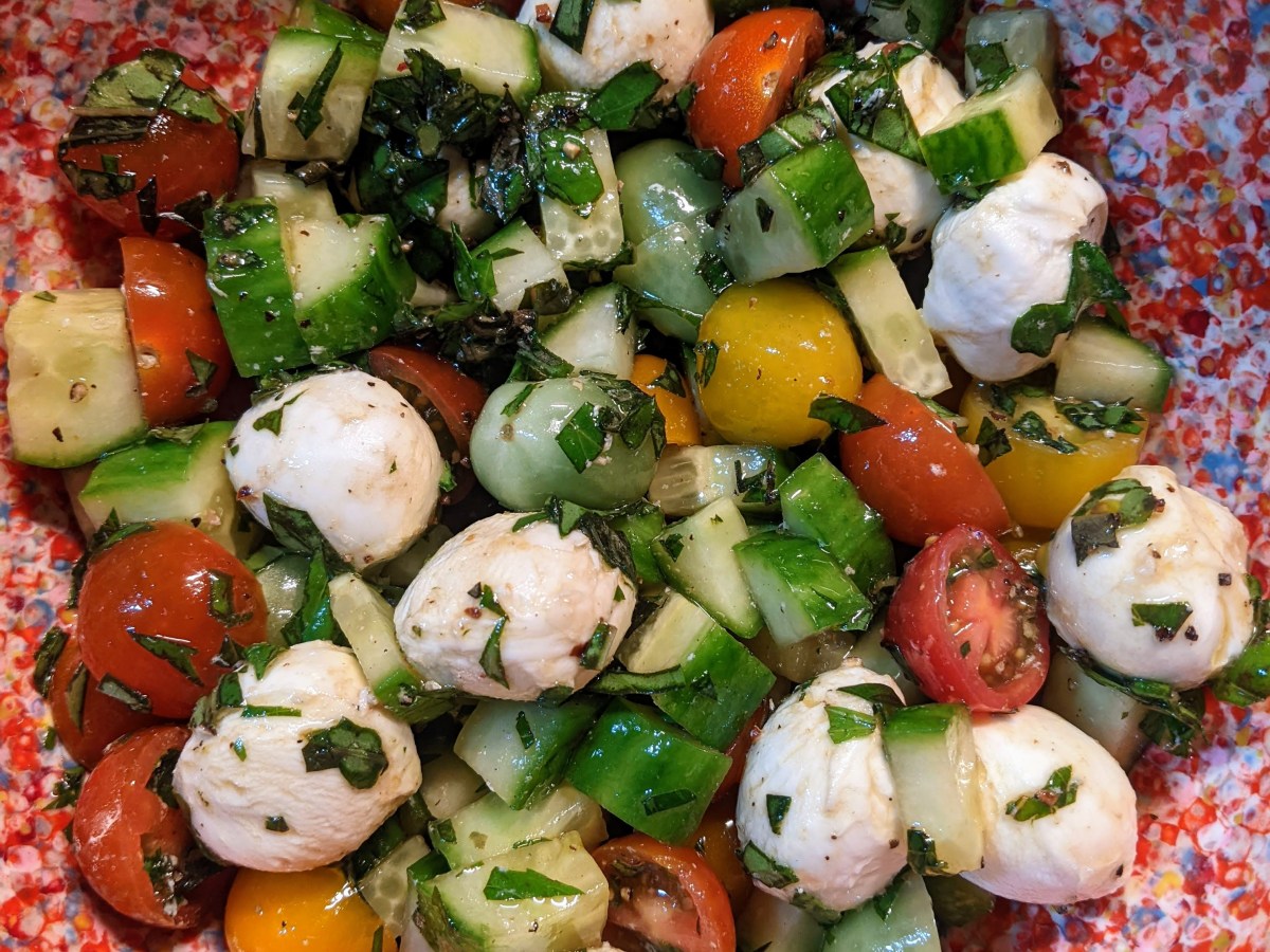 Heirloom Tomato + Cucumber Salad