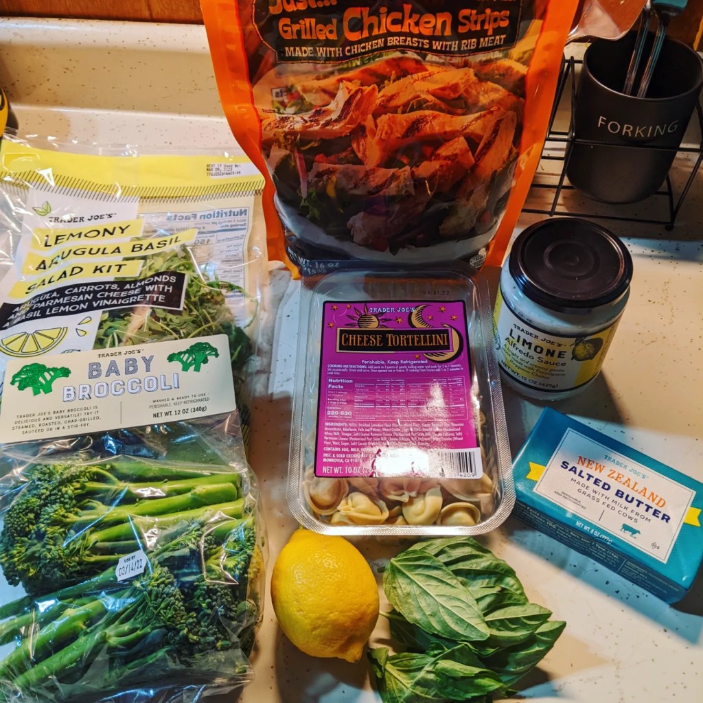 A photo of ingredients on a kitchen counter.